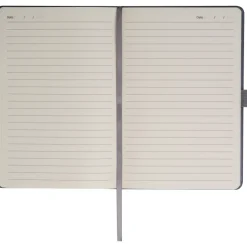 Notatnik A5 w linie z USB 16GB FRANCESCO / Ciemnoszary 3539377