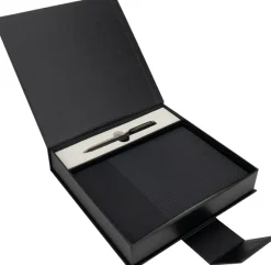 Notatnik A5 z długopisem metalowym CrisMa VALENTINO / Czarny 2438603