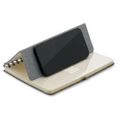 Notatnik A5 z podstawką na telefon / Szary MO2522-07