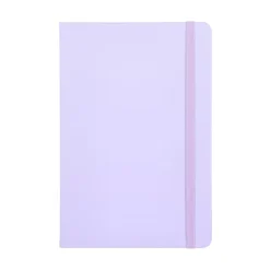 Notatnik A5 z tworzywa PU  / Liliowy LT92066-N0071