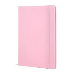Notatnik A5 z tworzywa PU  / Pasteloworóżowy LT92066-N0079