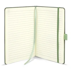 Notatnik Thermo Leather A5 / Ciemnobrązowy / zielony LT92088-N5031