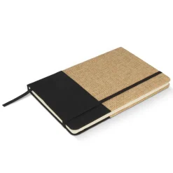 Notatnik z juty R-PET / Czarny LT92077-N0002