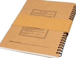 Notes A5 w linie z długopisem z tektury z recyklingu KENTWOOD / Brązowy 190701