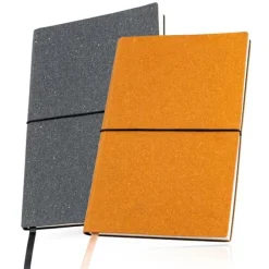 Notes A5 z okładką z recyklingowanej skóry / Dubai book / Light Brown IP25058038