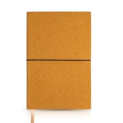 Notes A5 z okładką z recyklingowanej skóry / Dubai book / Light Brown IP25058038