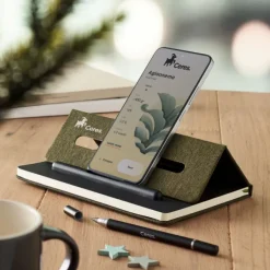 Notes A5 z podstawką na tel. / Ciemnozielony MO2687-60