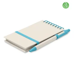 Notesy A6 z kartonu po mleku / Turkusowy MO6837-12