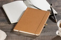 Notes z recyklingowanego PU, GLITZO A5 / Brązowy 18010-09