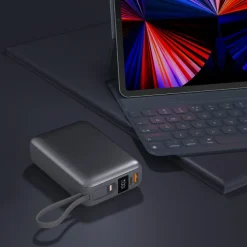 Nova Powerbank 22,5 W Power Delivery z wbudowanymi kablami 20000 mAh / Ciemnoszary LT95516-N0060