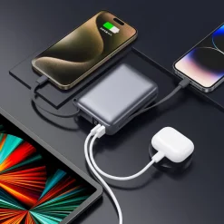 Nova Powerbank 22,5 W Power Delivery z wbudowanymi kablami 20000 mAh / Ciemnoszary LT95516-N0060