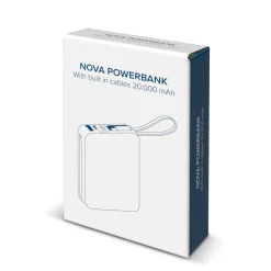 Nova Powerbank 22,5 W Power Delivery z wbudowanymi kablami 20000 mAh / Ciemnoszary LT95516-N0060