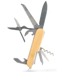 Nóż wielofunkcyjny z bambusową rączką / Multiblade / Light Brown IP20021838