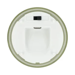Nyelle Świeca woskowa LED z możliwością ładowania w szklanym pojemniku / Oliwkowa zieleń LT57313-N0043