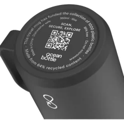 Ocean Bottle  izolowany kubek podróżny o pojemności 350 ml / Obsidian Black 10081790