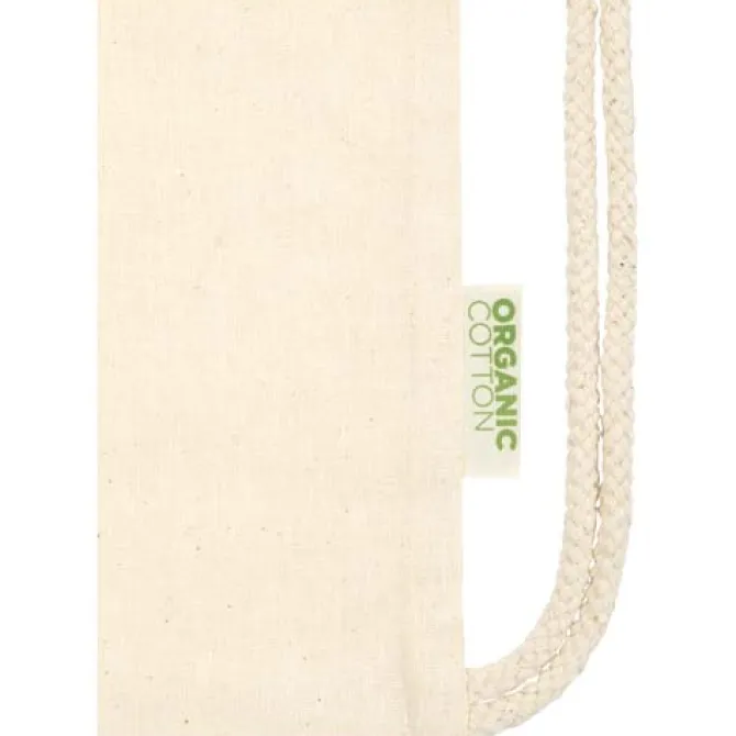 Odisha organiczny sznurowany worek z certyfikatem OCS o gramaturze 100 g/m², 5 l / Naturalny 12077806