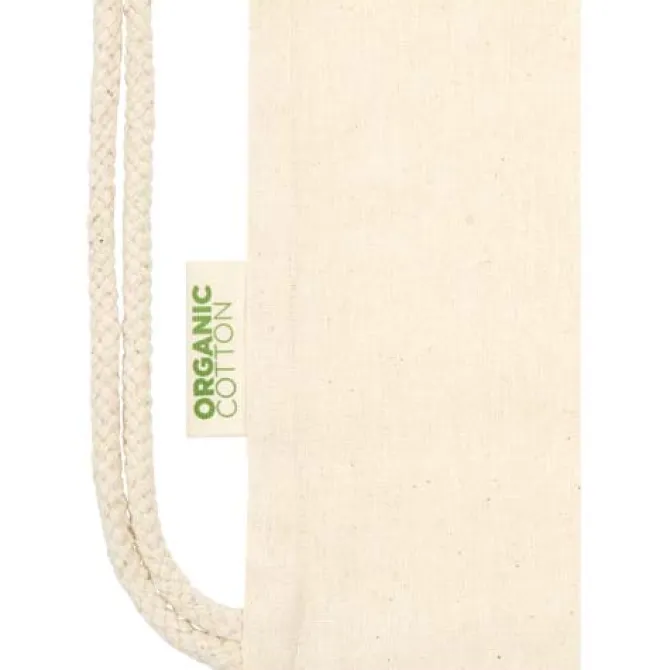 Odisha organiczny sznurowany worek z certyfikatem OCS o gramaturze 100 g/m², 5 l / Naturalny 12077806