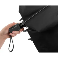 Odwracalny, składany parasol automatyczny / Czarny V0667-03