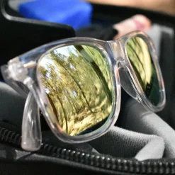Okulary przeciwloneczne Bradley UV400 / Transparentny / czerwony LT86711-N0421