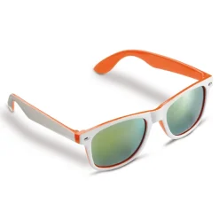 Okulary przeciwsłoneczne Jeffrey UV400 / Biały / pomarańczowy LT86712-N0126