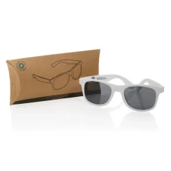 Okulary przeciwsłoneczne, PP z recyklingu / Biały P453.893