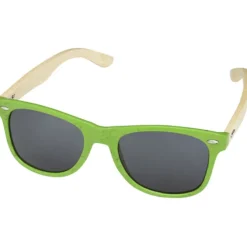 Okulary przeciwsłoneczne z bambusa Sun Ray / Zielony limonkowowy 12700563