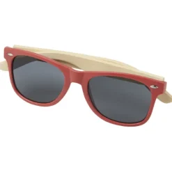 Okulary przeciwsłoneczne z bambusa Sun Ray / Czerwony 12700521