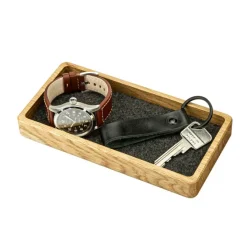 Organizer drewniany MEDIUM BOX / Drewniany - dąb BWD10024