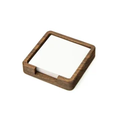 Organizer drewniany PAPER PAD / Drewniany - orzech BWD10027