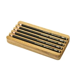 Organizer drewniany PEN HOLDER / Drewniany - dąb BWD10028