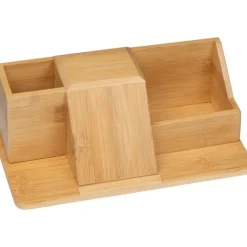 Organizer na biurko z ładowarką indukcyjną LUBLIN / Beżowy 359513