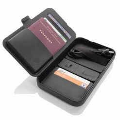 Organizer podróżny, ładowarka bezprzewodowa 3 w 1, 15W / Czarny P309.0501