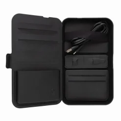 Organizer podróżny, ładowarka bezprzewodowa 3 w 1, 15W / Czarny P309.0501
