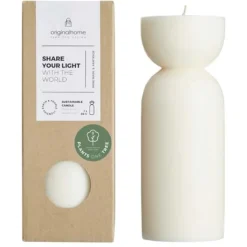 Originalhome świeca organiczna — średnia / Złamana biel 12642702