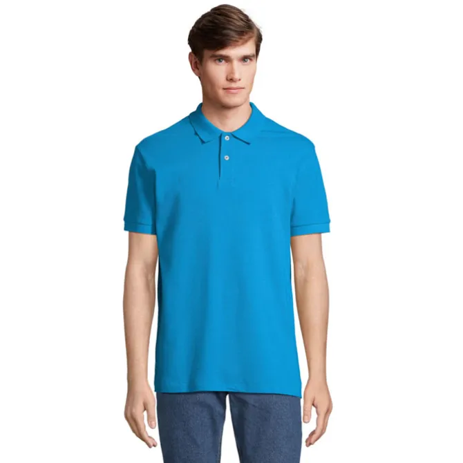 PACIFIC MEN POLO / Aqua S04439-AQ-XL