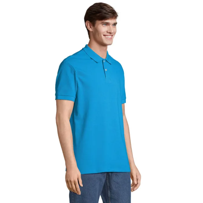 PACIFIC MEN POLO / Aqua S04439-AQ-XL