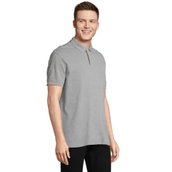 PACIFIC MEN POLO / Szary Melanż 2 S04439-GY-5XL