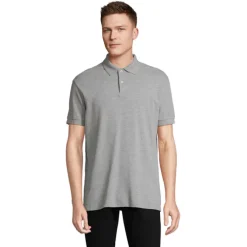 PACIFIC MEN POLO / Szary Melanż 2 S04439-GY-3XL