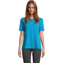 PACIFIC WOMEN POLO / Aqua S04440-AQ-L