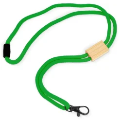 Paracord R-PET lanyard / Zielony LT95306-N0031