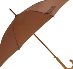Parasol automatyczny drewniany Ø105 cm NANCY / Brązowy 513101