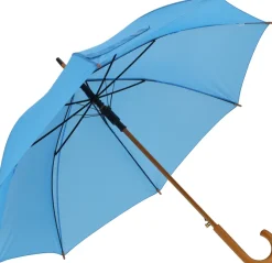 Parasol automatyczny drewniany Ø105 cm NANCY / Jasnoniebieski 513124