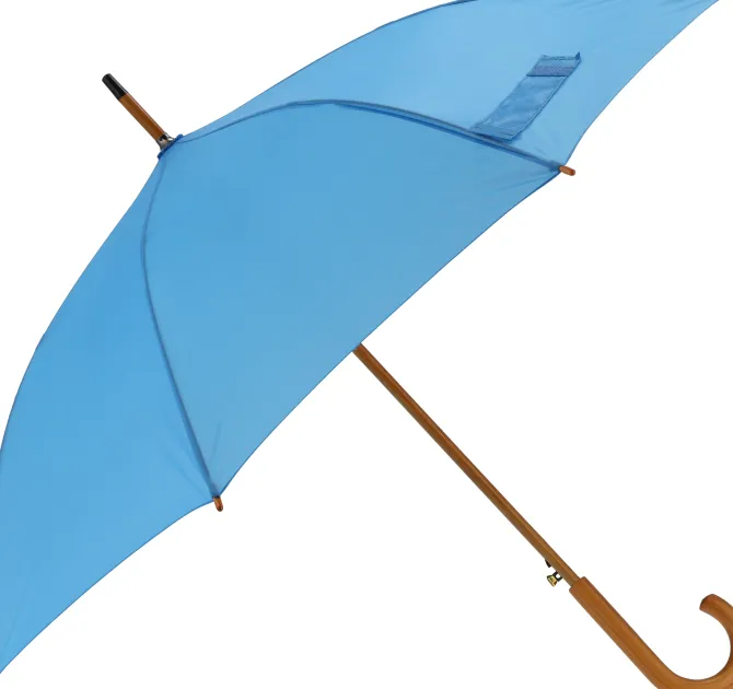Parasol automatyczny drewniany Ø105 cm NANCY / Jasnoniebieski 513124