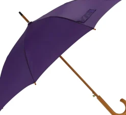 Parasol automatyczny drewniany Ø105 cm NANCY / Fioletowy 513112