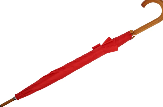 Parasol automatyczny drewniany Ø105 cm NANCY / Czerwony 513105