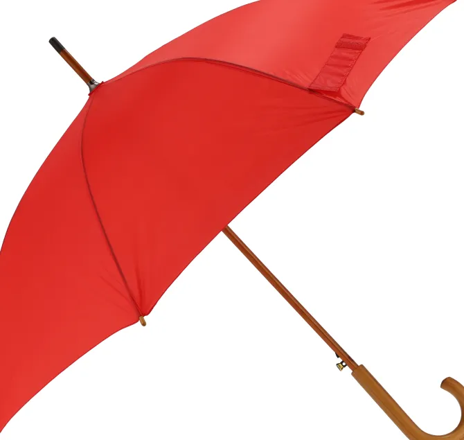 Parasol automatyczny drewniany Ø105 cm NANCY / Czerwony 513105