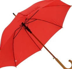 Parasol automatyczny drewniany Ø105 cm NANCY / Czerwony 513105