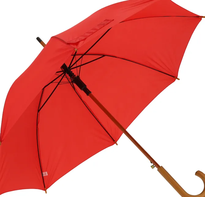 Parasol automatyczny drewniany Ø105 cm NANCY / Czerwony 513105