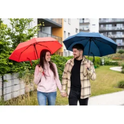 Parasol automatyczny RPET, składany | Nell / Granatowy V7242-04