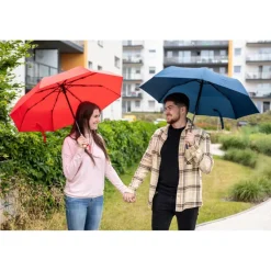 Parasol automatyczny RPET, składany | Nell / Granatowy V7242-04
